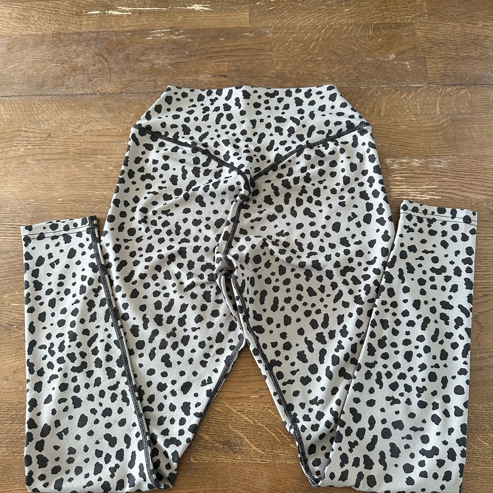 Balance Athletica Black and Gray Leopard Ascend Leggings Kingdom Collection